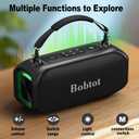 Small Portable Speaker for Adults with Wireless Microphone, Bluetooth Speaker, Punchy Bass, Four Magic Sound Voice Effects, Home Karaoke Player