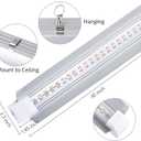 Grow Light for Indoor Plants,4ft T8, 180W(4 x 45W, 1080W Equivalent), Super Bright, Full Spectrum Sunlight Plant Light, LED Grow Lights for Indoor Plants, Greenhouse, 4-Pack