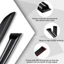 Tape on Wind Noise Reduction Rain Guards for 2018-2022 Subaru Crosstrek 2017-2022 Subaru Impreza 5 Door Hatchback, 4-Piece Side Window Visors, UV Resistant & Weatherproof