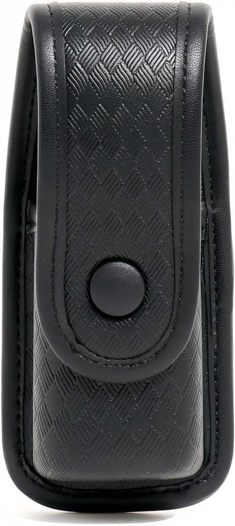 OC/Mace Spray Holder for Duty Belt MOLLE Vest MK3/MK4 Holster Molded Nylon Case for Pepper Gel Canisters Self Defense Can Pouch Carrier w/Top Flap Snap Closure for Police Security LE CO