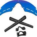 1.6MM Polarized Replacement Lenses & Rubber Kits for Oakley Si M Frame 2.0 Sunglasses (Sapphire Blue - Polycarbonate Polarized)