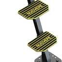Upgraded Heavy Duty Boat Trailer Steps  4 Step Tongue Ladder with Safety Handle, 500 lbs Capacity, EVA Anti-Slip Mat, Anti-Rust & Corrosion-Resistant, Universal Fit for Bass & Pontoon Boats