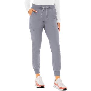 Med Couture Scrub Pants For Women Cargo Jogger Bottoms with 5 Pockets, Lightweight, Ultra Soft, 2-Way Stretch Fabric - MC7710 (Large, Cloud)