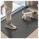 LEKEEPGO Door Mat 17"x29", Non Slip Door Mat Indoor Entrance, Rubber Backing Indoor Door mat Washable Absorbent Low-Profile Doormat Front Entryway Entry Resist Dirt Inside Door Mats, Grey