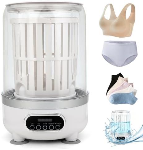 Portable Mini Washing Machine for Underwear & Baby Clothes, Compact, Lightweight Washer for Small Laundry, Apartments, Dorms, Hotels, Camping & Travel (3L)