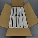 CTSNSLH 4 Tier Plastic Storage Bins and Boxes Organizer - Stackable with Lids for Bedroom, Living Room, Office - Foldable Containers (White)