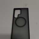 TORRAS Magnetic Shockproof for Samsung Galaxy S23 Ultra Case, Fit for MagSafe, 4X Military Grade Protection, Translucent Slim Case for Samsung S23 Ultra Case AntiFingerprint AntiScratch, Black