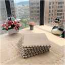 20 Pcs Carpet Puzzle Mats for Floor,Plush Interlocking Carpet Tiles,Plush Puzzle Foam Floor Tiles Squares,for Playroom,Home Decor,4 Ft X 5 Ft(Size:0.39 Inch,Color:Apricot)