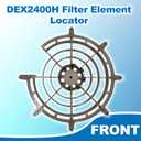 DEX2400H Filter Element Locator Compatible with Hayward Pro-Grid Vertical D.E. Series Filter Models DE2420 DE3620 DE4820 DE6020 DE7220