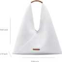 NEWBELLA Anne Knitted Shoulder Hobo Bag City Chic Sporty Women Hobo Handbags (White)