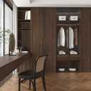 31''x354'' Dark Brown Wood Contact Paper Peel and Stick Wallpeper Self Adhesive Walnut Wood Grain Contact Paper for Furniture Countertops Bubble Free Design Thick Waterproof Top Vinyl Wrap