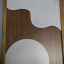 Large Abstract Brown and Beige Wall Art Set Modern Geometric Wood Grain Wall Decor Minimalist Neutral Mid Century Artwork Bohemian Art Decor for Living Room Bedroom Office-16x24Inch x3