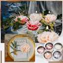 4 x Threlaco 12 Pcs Bridesmaid Gift Scented Candles Wedding Bridesmaid Proposal Candle Soy Wax Flower Candles Sets for Women Maid of Honor Wedding Bridal Shower Favors for Guests(Mixed Color)