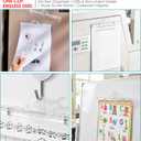 Magnetic Binder Clips, Heavy Duty 7.9" Transparent Large Clamps for Fridge & Whiteboard Holds File, Artwork & Menus, Strong Magnets for Kitchen, Office, Home & Classroom, Office Supplies 4Pcs
