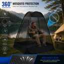 1-Person Camping Chair Pop-Up Tent (Chair Not Included), 47" x 47" x 59"