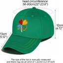 3 x St Patrick's Day Hat for Men Women, Adjustable Embroidered Shamrock Baseball Cap, Green Irish Trucker Hat (Green)