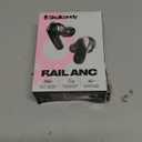 Skullcandy Rail ANC Wireless Earbuds, Bluetooth Headphones, Active Noise Cancelling, Up to 38 Hours Battery, Microphone for iPhone Android, Customizable via Skull-iQ App - True Black