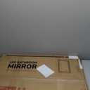 TETOTE 24 x 30 Large Bathroom Mirror Brushed Bright Nickel Metal Frame Frontlit & Backlit Vanity Mirror 3 Colors White/Warm/Natural Stepless Dimmable Anti-Fog Bathroom Mirrors for Vanity Wall-Mounted