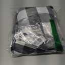 Hiasan 60 x 120 Inch Checkered Tablecloth Rectangle - Stain Resistant, Spillproof and Washable Gingham Table Cloth for Outdoor Picnic, Kitchen and Holiday Dinner, Black and White