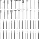 52Pcs Diamond Grinding Bit Polishing Kit Compatible with Dremel, Stone Carving Set Diamond Bits 1/8" (3mm) Shank Accessories for Stone Glass Ceramics Carving, Polishing, Grinding