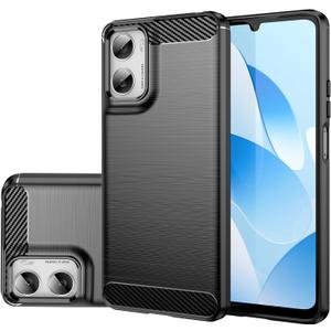 Case for Moto G06 Case/Moto G06 Power, Slim Thin Phone Cover TPU Soft Back Cases Anti-Scratch Shockproof Protective Cover for Motorola Moto G06 Black