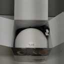 Space Heater,600W Energy Efficient Desk Heater for Indoor Use,PTC Ceramic Fast Heating Electric Desktop Heater for Home Bedroom Office Desk White