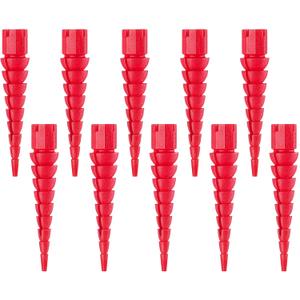 10 Pcs Wood Anchor, Stripped Screw Hole Repair Kit for Wood, Door Hinge Screw Hole Repair Fits Screws Sizes #2 to #16, Red