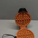 Gourmia Belgian Waffle Maker  Compact Design with Upright Storage, Adjustable Browning, and Easy-Clean Nonstick Ceramic Plates, Stainless Steel