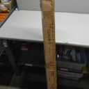 A - Frame Wooden Display Easel with Wheels - Adjustable Lyre Beechwood Studio Easel Stand Holding Canvas Up to 90", Inclinable Artist Floor Painting Easel for Artwork Painting, Brown