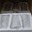 Modern White Small Ceramic Vase Set of 6 for Living Room Bedroom 5.9'' Minimalist Fresh Flower Vases for Home Decor Office Fireplace Centerpieces Nordic Style Gift for Fake Plant