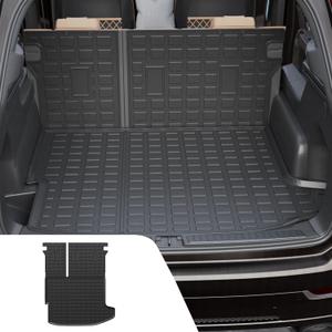 Cargo Liner Compatible with 2024 2025 2026 Chevrolet Trax Buick Envista Trunk Liner Cargo Mat TPE Back Seat Cover Protector 2024 Chevy Trax Accessories (Trunk Mat with Backrest Mat)