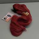 morvally 27.6 Inches Long Red Wig with 2 Ponytails - Anime Cosplay Wigs for Halloween Costume Party (Red, Small Head)