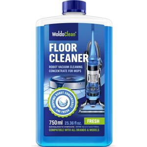 WoldoClean Floor Cleaner Solution for Robot Mops 25.36 fl.oz - Concentrate Makes 40 Gallons, compatible with Roborock, Dreame, Roomba, Tineco