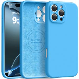 Ktele Magnetic for iPhone 16 Pro Max Case [Compatible with Magsafe] [Premium Silicone Satin-Smooth Touch] Slim Shockproof Anti-Scratch Microfiber Lining Case, 6.9 inch, Blue
