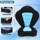 Paddleboard Seat, Kayak Accessories Chair for Paddle Board Fishing Sup Adjustable Cushion with Back Support for Sit On Top Boat Rafting Padded Seats Behind