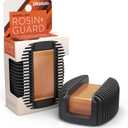 D'Addario Violin Rosin Guard with Light Rosin - Rosin for Violin, Cello, Viola, Double Bass - Shock Absorbent - Magnetic Attachment - Easy Grip - Dishwasher Safe