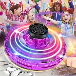 Flying Spinner, FingerToys Magic Flying Spinner, Mini Drones for Kids Adults, Hand Operated Drones Small Sensor Flying Ball Toy with LED Light Indoor Outdoor Mini UFO Drone Toy for Boys Girls Gift