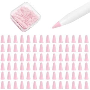 Pack of 3 100 Pack Tips Cover for Apple Pencil 2nd Generation and 1st Gen and Apple Pencil Pro/USBC Silicone Nibs Caps Writing Protection Accessories,Writing AntiSlip Protective Case for Apple iPad Pencil