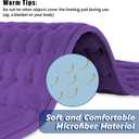 40X20 Inch Electric Heating pad for Back Neck Shoulder Knee Arms Legs- Electric Heat Pads with 6 Heat Settings & Auto Shut Off &Dry/Moist Heat Heating Pad for Birthday Mother Father Girl Men Women