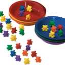 Learning Resources Baby Bear Sorting Set, Counting and Sorting Toys, Baby Bear Counters, Sorting Bears, 108 Pieces, Ages 3+