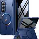 MOBOSI for Samsung Galaxy Z Fold 7 Case with Privacy Screen Protector, [Compatible with Magsafe], [Built-in Kickstand & Full Body Hinge Protection] Magnetic Slim Phone Case for Z Fold7, Blue