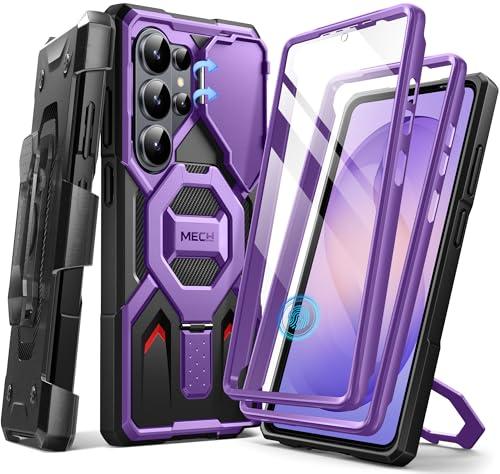 TONGATE Magnetic Stand for Samsung Galaxy S26 Ultra Case, Compatible with Magsafe, [Camera Cover & 2 Front Frames][Military Drop Protection] S26 Ultra Case Built-in Screen Protector & Belt Clip,Purple