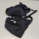 Women's Two Piece Bikini Sets Push Up Halter Bikini Bathing Suit Adjustable 2 Piece Swimsuit (Large, Black)