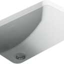 Ladena Rectangular Undermount Sink in Ice Grey
