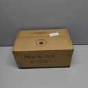 MALACASA 3 Tier Serving Trays for Party, 12 Inch Porcelain White Trays for Serving Food, Dessert Stand with Collapsible Gold Metal Rack