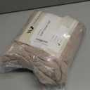 WARMDERN Duvet Cover Set King Size, 3pcs Washed Microfiber Beige Bedding Set, Soft Breathable Striped Textured Seersucker Duvet Cover with Zipper Closure & Corner Ties(Beige, King)