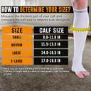 Doc Miller, Open Toe Compression Socks, 8-15 mmHg, Toeless, Support Circulation, Shin Splints, Calf Recovery, Varicose Veins, Knee High, Medical Grade, Gray Socks, X-Large Size for Men & Women, Pair