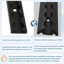 4ft 4pcs Aluminum L-Track Rail,48" L Track Rails Tie Down System,Include (8) O-Ring, (8) Black End Caps and Mounting Screws,Suitable for Secure Motorcycles,ATV,Use On Pickup Truck, RV, Open Trailer