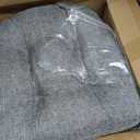 IPYNBAP Chair Cushions for Dining Chairs Set of 6, Kitchen Chair Cushions, Chair Pads with Ties and Non Slip Backing, Tufted Memory Foam Seat Cushion 6 Pack, 15.5" x 15.5" x 4", Dark Gray