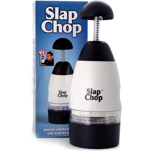Original Slap Chop Slicer Chopper with Stainless Steel Blades & Butterfly Opening for Easy Cleaning - Vegetable Chopper Gadget, Mini Chopper for Salads - Kitchen Accessory